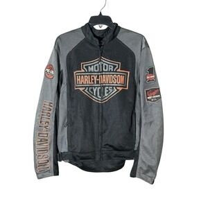 Harley Davidson Men's Bar & Shield Logo Mesh Jacket 98233-13VM Full Zip‎